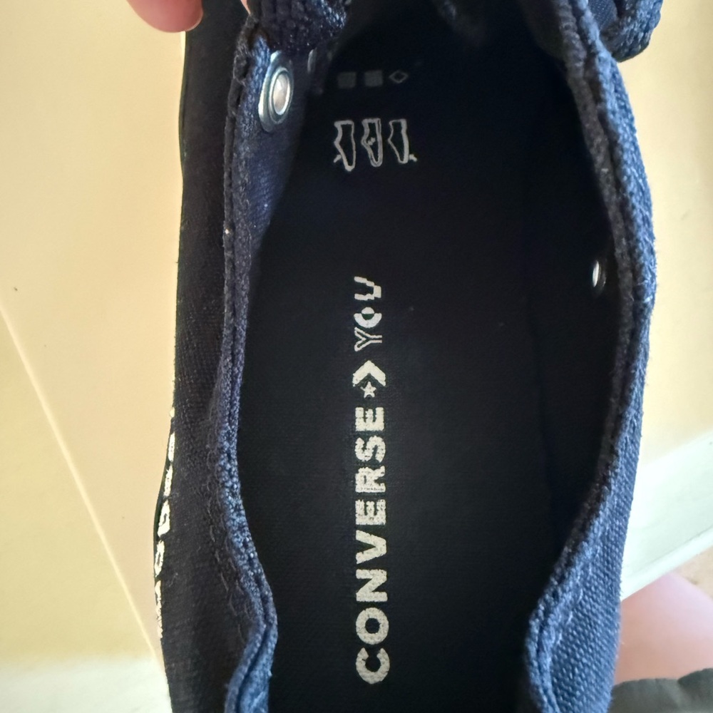 Customized Converse Chuck Taylor Freedom All Stars Black Canvas Sneakers Size 9 - Picture 4 of 5